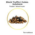 Black truffle cubes in brine, 5x5x5 size, premium black truffle product