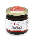 Jar of Olive Cream with Truffles featuring a red and white Ross brand label, a delightful combination